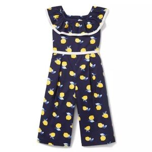 Janie and Jack - Lemon Ruffle Trim Jumpsuit
